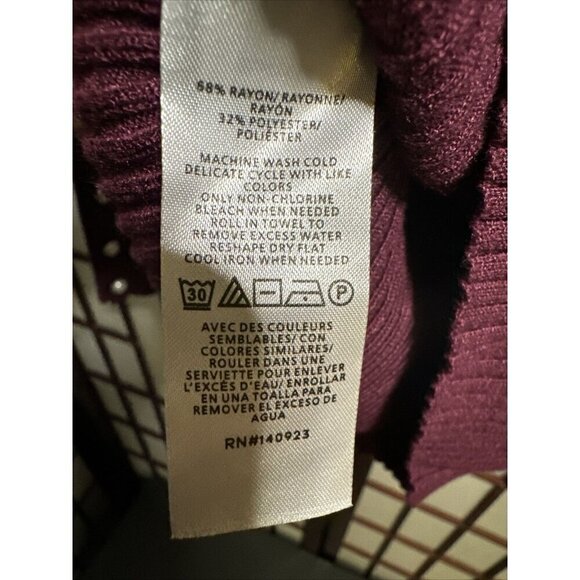 Ann Taylor LOFT Ribbed Top XS/PETITES Soft Stretch Modal Blend Top Scoop Neck - Picture 4 of 15